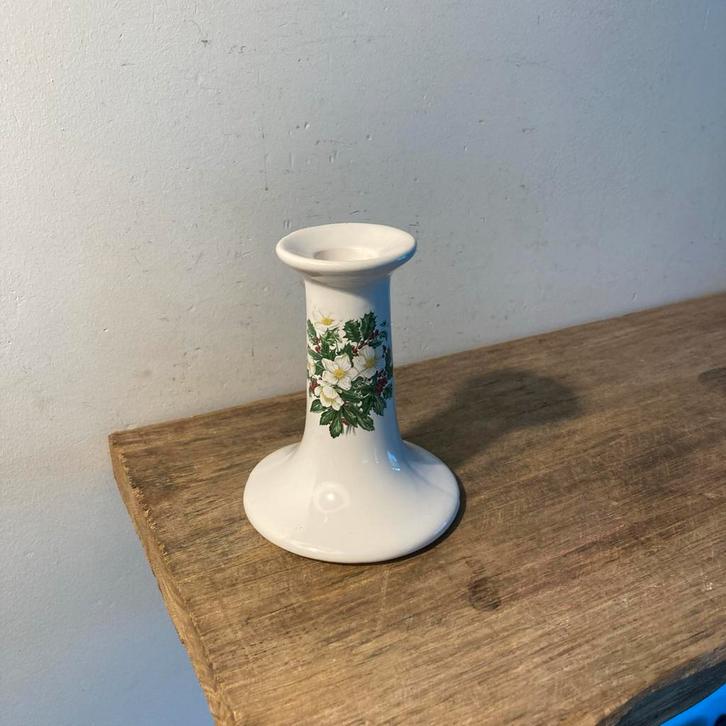 Vintage Bloemen Kandelaar - Made in Holland, Antiek en Kunst, Curiosa en Brocante, Ophalen of Verzenden