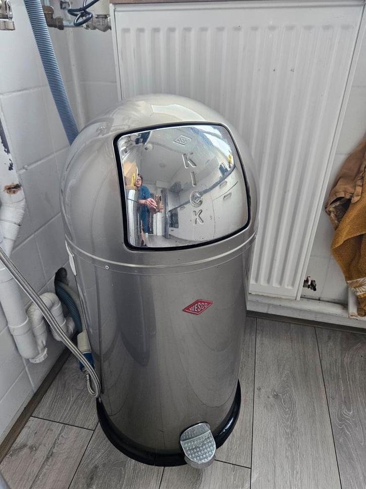 Wesco Kickboy - Zilvergrijs - Zeer Goede Staat, Huis en Inrichting, Woonaccessoires | Prullenbakken, Zo goed als nieuw, Metaal