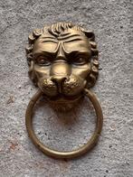 Koperen leeuw met ring, Antiek en Kunst, Ophalen of Verzenden