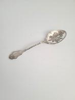 Oude bewerkte lepel met bloemen brocante vintage, Antiek en Kunst, Ophalen of Verzenden
