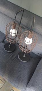 Industriële tafellamp, Huis en Inrichting, Lampen | Tafellampen, Ophalen, Gebruikt, Metaal, Minder dan 50 cm