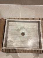 Wastafel marmer Furnified beige, Huis en Inrichting, Ophalen, Minder dan 50 cm, Gebruikt, Minder dan 100 cm