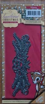 Yvonne Creations DieTrad.Christmas-Holiday Garland YCD10055, Ophalen of Verzenden, Nieuw, Kerst, Pons of Mal