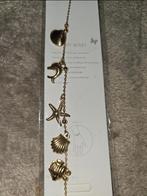 Gouden Armband met Bedels - Nieuw, Sieraden, Tassen en Uiterlijk, Kettingen, Overige materialen, Verstelbaar, Nieuw, Ophalen of Verzenden