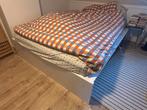 Gratis Tweepersoonsbed voor 140cm matras met Opbergruimte, Ophalen, Gebruikt, Tweepersoons, 140 cm
