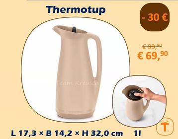 TUPPERWARE Thermos Kan 1 liter Cappucino beschikbaar voor biedingen