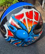 Maat S kinder motor helm twee kleuren visier, Motoren, Ophalen of Verzenden, Integraalhelm, Overige merken