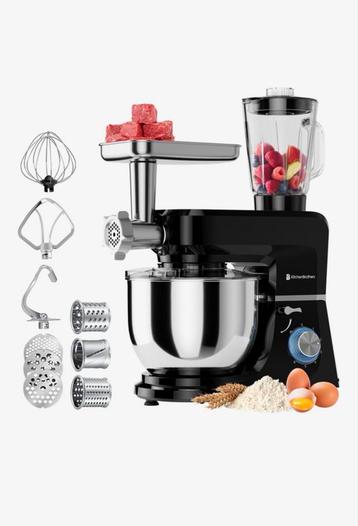 KitchenBrothers Keukenmachine 6-in-1 - 1500W beschikbaar voor biedingen