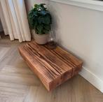 Nieuwe lage bijzettafel / displaytafel met wieltjes.60x38x20, Minder dan 45 cm, Nieuw, Landelijk, Rechthoekig