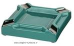 CASETI MERK SIGAAR ASBAK 20 CM GRIJS/BLAUW KERAMIEK   sab09, Verzenden, Nieuw, Tabaksdoos of Verpakking