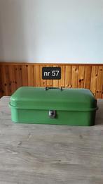 EMAILLE GROENE BROODTROMMEL., Antiek en Kunst, Ophalen of Verzenden