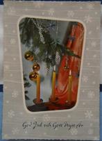 Oude Zweedse kerstkaart met kersttak en kaarsen, Verzamelen, Ansichtkaarten | Buitenland, Gelopen, Overig Europa, Ophalen, 1980 tot heden