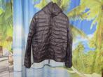Blauw echte goose dons en veren jas mt 52 = 46 /48 Duvetica, Ophalen of Verzenden, Gedragen, Maat 46 (S) of kleiner, Duvetica