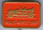 Rolls Royce 1907 rood/koper oldtimer auto speldje ( C_223 ), Verzamelen, Speldjes, Pins en Buttons, Verzenden, Nieuw, Transport