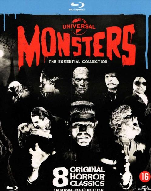 Monsters The Essential collection - 8 original horror classi, Cd's en Dvd's, Blu-ray, Zo goed als nieuw, Horror, Boxset, Ophalen of Verzenden