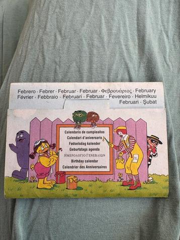 MacDonalds Fun Flip Out Calendar Kalender 1993 beschikbaar voor biedingen