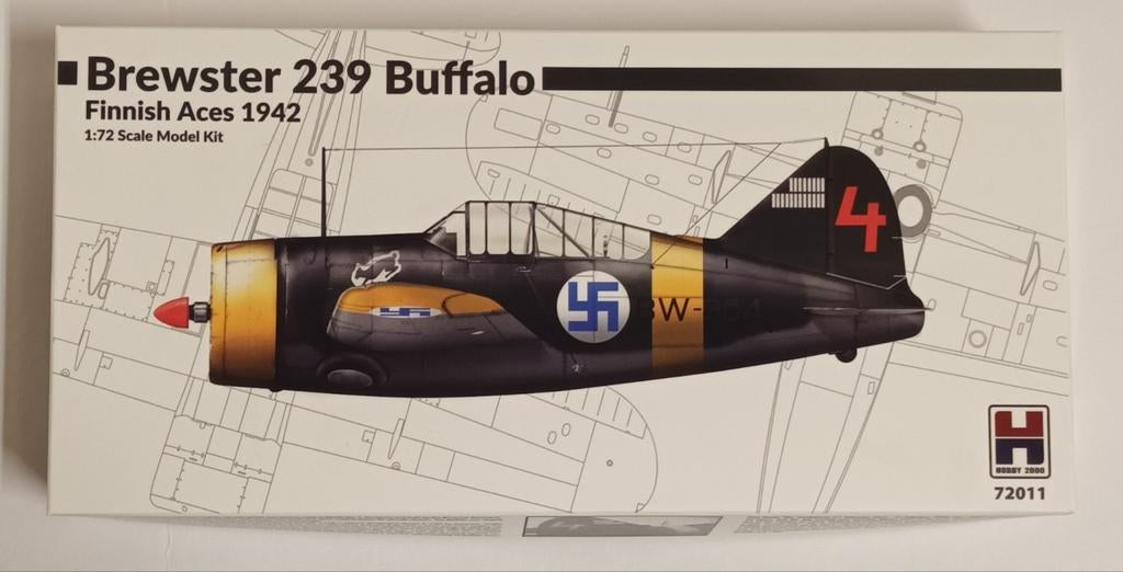 Brewster 239 Buffalo ( Finnish Aces 1942 ). Hobby 2000., Overige merken, 1:72 tot 1:144, Nieuw, Ophalen of Verzenden