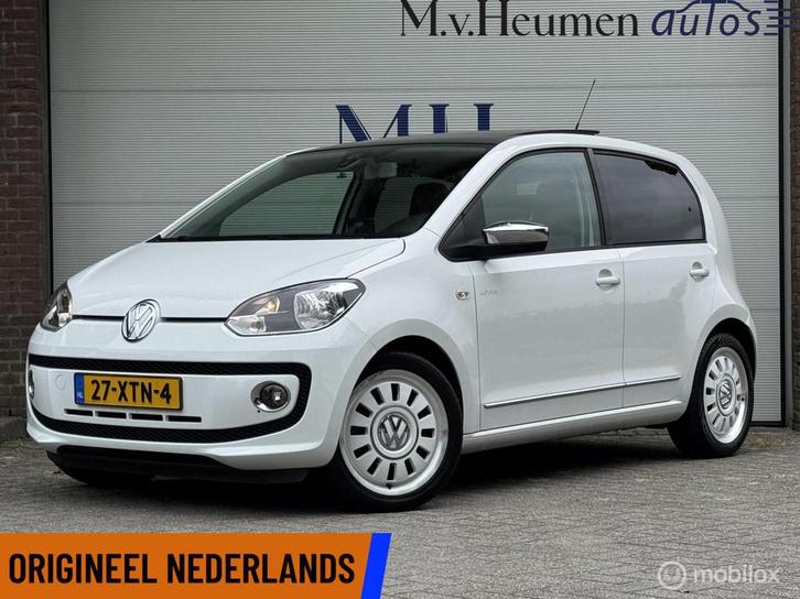 Volkswagen Up! 1.0 high up! Panoramadak White Bluetooth Garm, Auto's, Volkswagen, Bedrijf, Te koop, up!, ABS, Airbags, Airconditioning