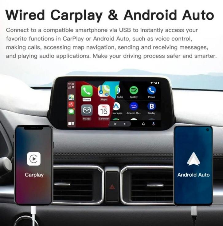 mazda android auto / carplay usb hub MZD, Auto diversen, Autonavigatie, Nieuw, Ophalen of Verzenden
