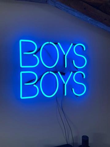 Neon Lamp 'Boys Boys' - Blauw Licht beschikbaar voor biedingen