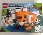 LEGO Minecraft Vos Huisje 21178, Ophalen of Verzenden, Zo goed als nieuw, Complete set, Lego