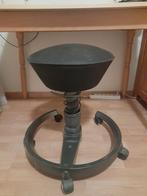 Bureau kruk swopper zwart kunstleer staal z.g.a.n., Ophalen