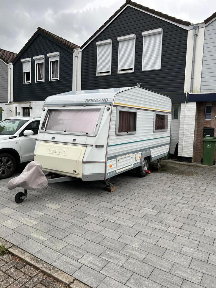 Bergland Caravan 763kg, (incl voortent, luifel & accesoires), Caravans en Kamperen, Caravans, Particulier, tot en met 3, 500 - 750 kg