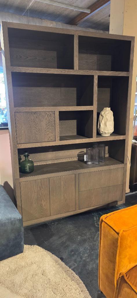 Opbergkast / Vakkenkast – Bruin - 150 B SHOWMODEL !, Huis en Inrichting, Kasten | Wandmeubels, Zo goed als nieuw, 200 cm of meer