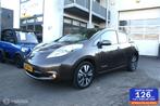 Nissan LEAF Tekna 30 kWh 2016 33108km 1e eigenaar LUXE Vol l, Gebruikt, Zwart, Bruin, 1445 kg