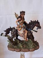 Indiaanse krijger op paard, veel details,, Ophalen of Verzenden