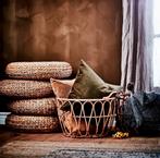 Alseda Ikea Poef (2), Ophalen, Gebruikt, Rond, Riet of Rotan