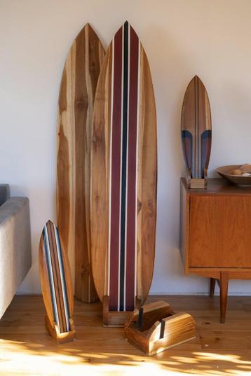 Tidez decoratieve houten surfplanken van teak - 160cm beschikbaar voor biedingen