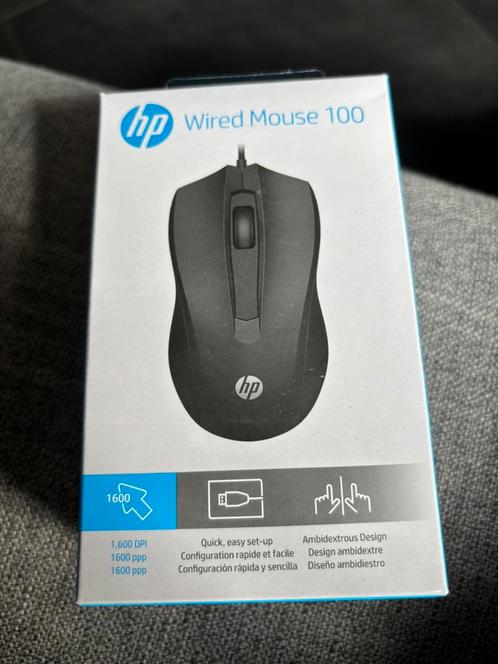 HP 100 muis met kabel, Computers en Software, Muizen, Nieuw, Muis, Rechtshandig, Bedraad, Toetsenbord en muis-set, Verzenden