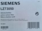 Siemens LZ73050 koolstoffilter, Ophalen of Verzenden, Nieuw, Recirculatie
