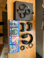 Ps4 pro + headset + monitor, Spelcomputers en Games, Spelcomputers | Sony PlayStation 4, Ophalen, Met games, Met 2 controllers