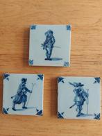 3 Fraaie Delfts blauwe tegeltjes., Antiek en Kunst, Ophalen of Verzenden