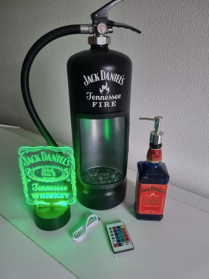 Jack Daniel's Brandblusser Set, Huis en Inrichting, Lampen | Hanglampen, Nieuw, Minder dan 50 cm, Kunststof, Metaal, Ophalen of Verzenden
