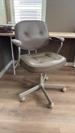 Lederen ergonomische bureaustoel., Huis en Inrichting, Bureaustoelen, Ophalen, Zo goed als nieuw, Zwart