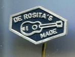 De Rosita's Made aluminium muziek speldje ( V_095 ), Verzamelen, Verzenden, Zo goed als nieuw, Transport, Speldje of Pin