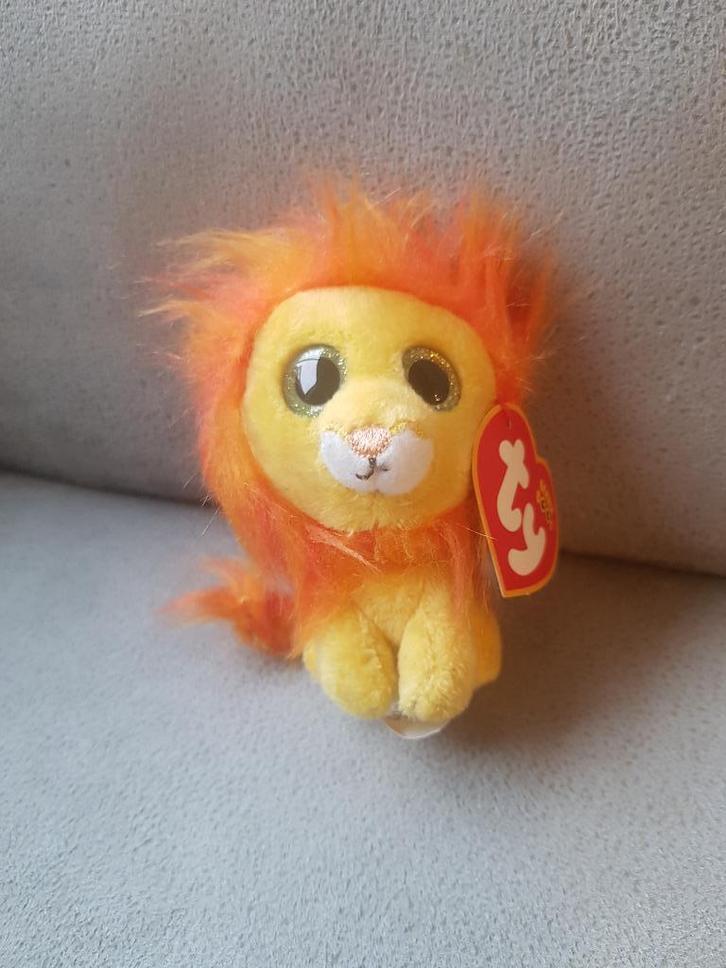 Knuffel - Leeuw 4 Bushy (TY), Kinderen en Baby's, Speelgoed | Knuffels en Pluche, Zo goed als nieuw, Overige typen, Ophalen of Verzenden