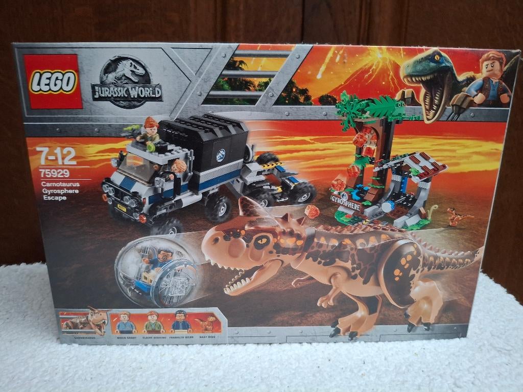 Lego 75929 Carnotaurus Gyrosphere Escape, Kinderen en Baby's, Speelgoed | Duplo en Lego, Ophalen, Nieuw, Complete set, Lego