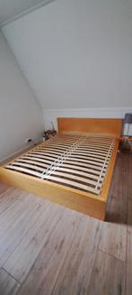 Ikea bed Malm 200x160, Huis en Inrichting, Slaapkamer | Bedden, Ophalen, Gebruikt, Bruin, Tweepersoons