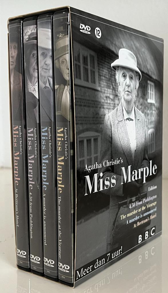 Miss Marple (4DVD), Cd's en Dvd's, Dvd's | Thrillers en Misdaad, Zo goed als nieuw, Detective en Krimi, Boxset, Vanaf 12 jaar