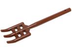 Lego Reddish Brown Minifigure, Utensil Pitchfork - Handle, Ophalen of Verzenden, Gebruikt, Losse stenen, Lego