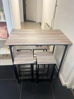 Bartafel met stoelen, Huis en Inrichting, Ophalen, 100 tot 150 cm, Nieuw, Metaal