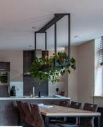 Stijlvolle Hanglamp met Metalen Frame, Huis en Inrichting, Lampen | Hanglampen, Ophalen of Verzenden, Zo goed als nieuw, Modern