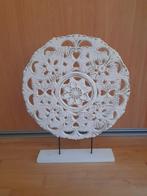 Witte Wanddecoratie Bloemmotief, Ophalen of Verzenden, Zo goed als nieuw