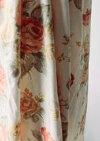 Bloem design katoenen gordijnen met embrasse 2delig 120x115, 100 tot 150 cm, Ophalen of Verzenden, Zo goed als nieuw, Overige kleuren