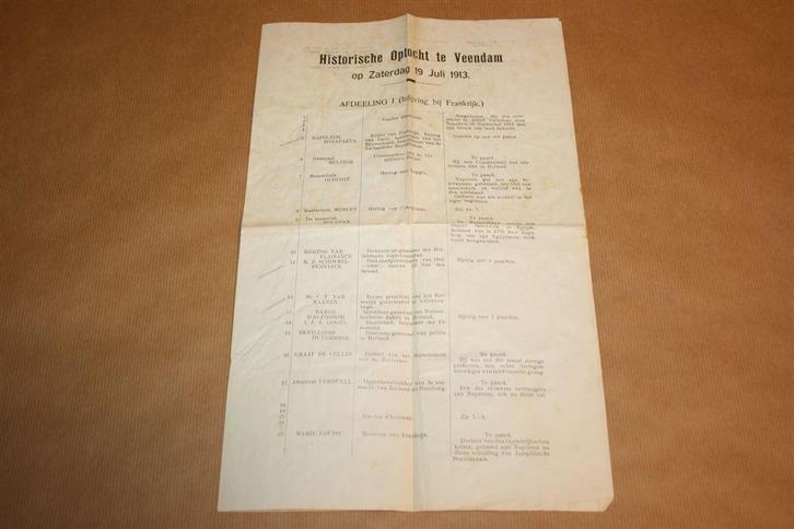 Oud krantje - Historische Optocht Veendam - 1913 !!, Boeken, Geschiedenis | Stad en Regio, Gelezen, Ophalen of Verzenden