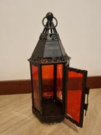 Theelicht lantaarentje, Gebruikt, 25 tot 50 cm, Ophalen of Verzenden, Metaal